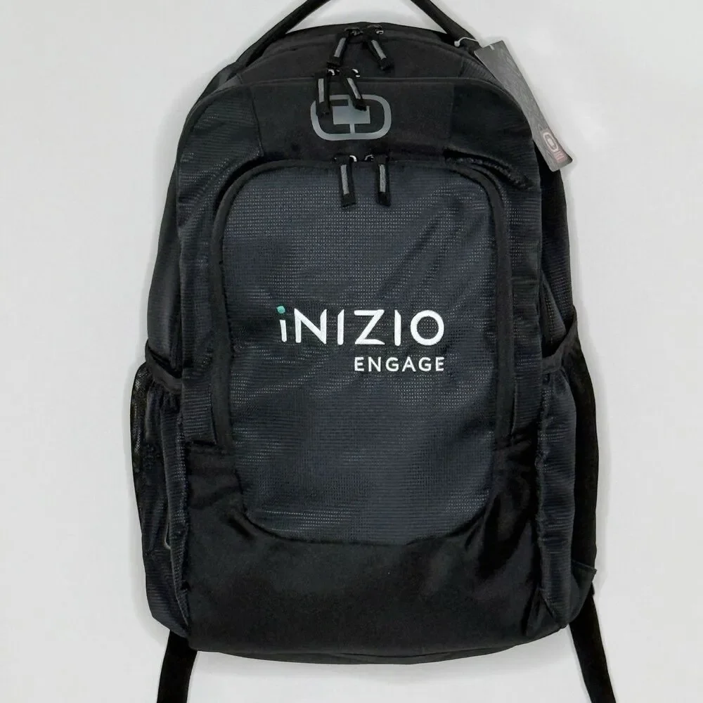 OGIO Logan Padded Backpack Laptop Bag 411092 Black w/INIZIO ENGAGE Logo - NWT